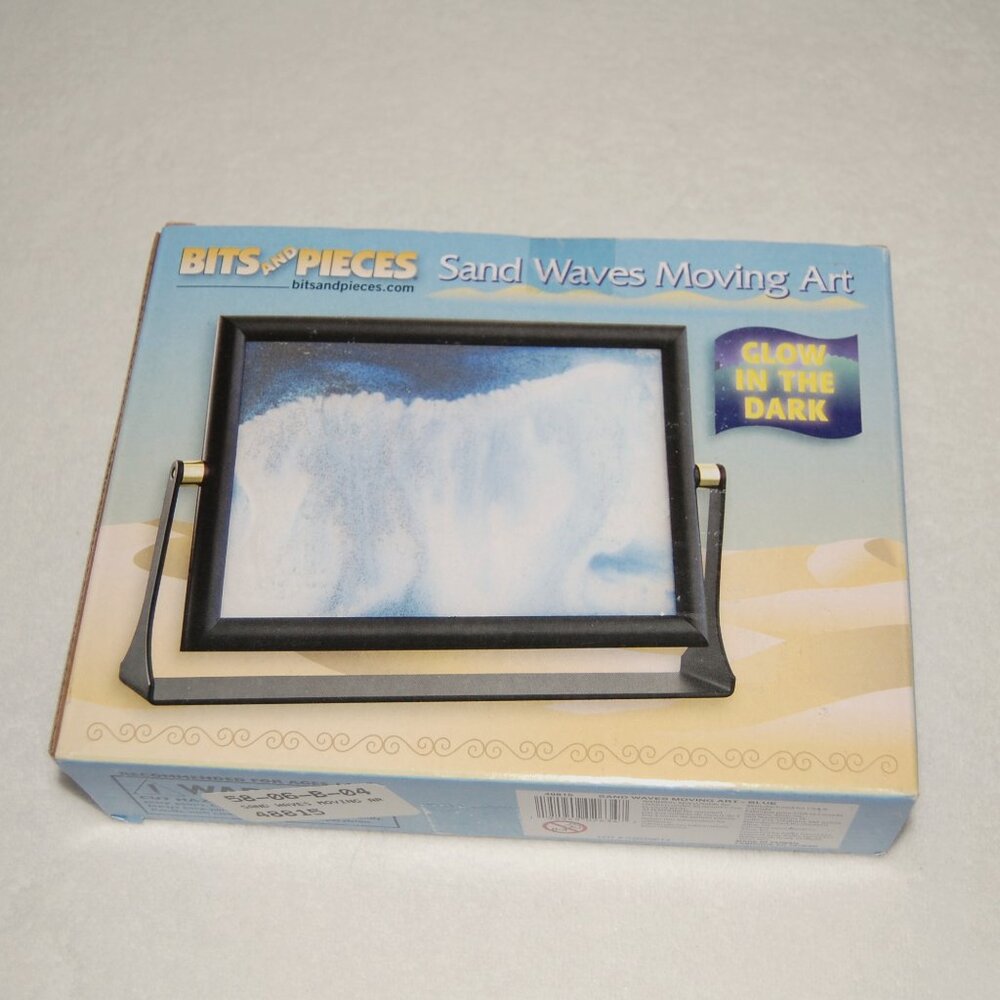 NIB Bits and Pieces Sand Waves Moving Art, Glow in the Dark